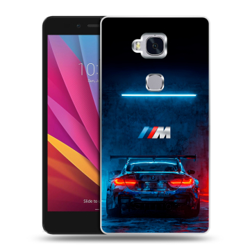 Силиконовый чехол на Huawei Honor 5X с принтом BMW БМВ