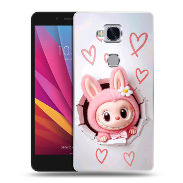 Силиконовый чехол на Huawei Honor 5X с принтом Labubu Лабубу