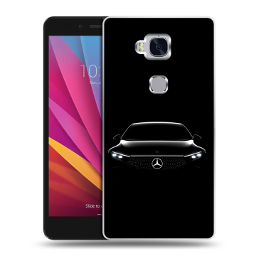Силиконовый чехол на Huawei Honor 5X с принтом Mercedes Мерседес
