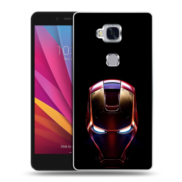 Силиконовый чехол на Huawei Honor 5X с принтом IronMan Железный человек