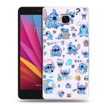 Силиконовый чехол на Huawei Honor 5X с принтом Лило и Стич