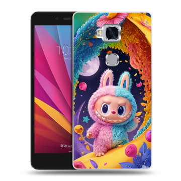 Силиконовый чехол на Huawei Honor 5X с принтом Labubu Лабубу