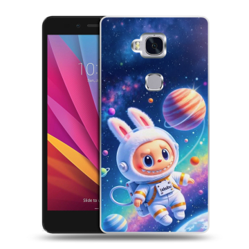 Силиконовый чехол на Huawei Honor 5X с принтом Labubu Лабубу