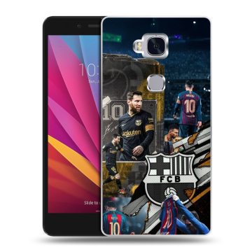 Силиконовый чехол на Huawei Honor 5X с принтом Messi Barcelona