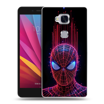 Силиконовый чехол на Huawei Honor 5X с принтом Spiderman Человек паук