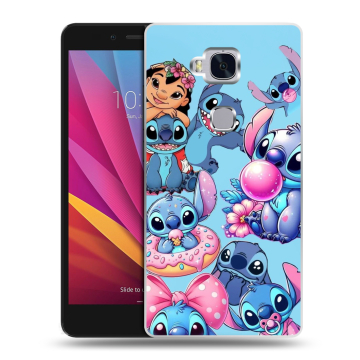 Силиконовый чехол на Huawei Honor 5X с принтом Лило и Стич