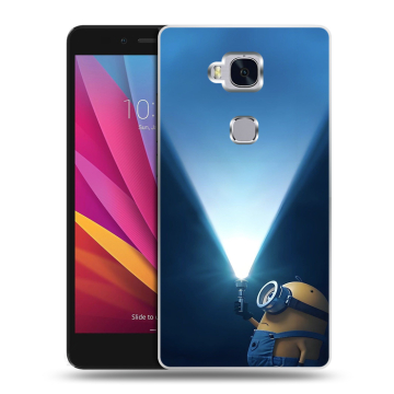 Силиконовый чехол на Huawei Honor 5X с принтом Миньоны