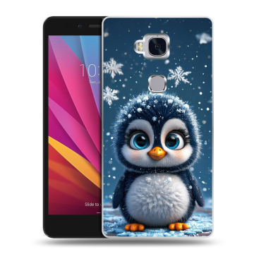 Силиконовый чехол на Huawei Honor 5X с принтом Новый год