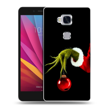 Силиконовый чехол на Huawei Honor 5X с принтом Новый год Гринч