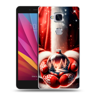 Силиконовый чехол на Huawei Honor 5X с принтом Новый год