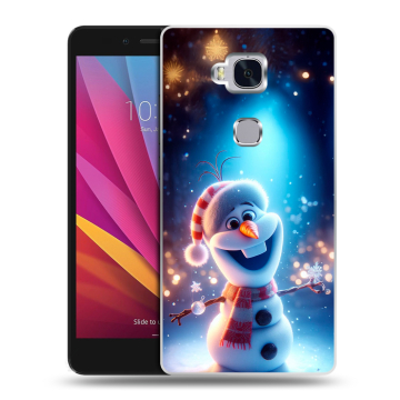 Силиконовый чехол на Huawei Honor 5X с принтом Новый год