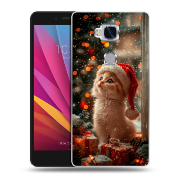 Силиконовый чехол на Huawei Honor 5X с принтом Новый год
