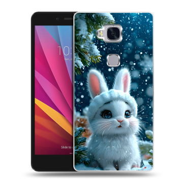Силиконовый чехол на Huawei Honor 5X с принтом Новый год