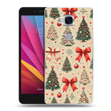 Силиконовый чехол на Huawei Honor 5X с принтом Новый год