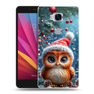 Силиконовый чехол на Huawei Honor 5X с принтом Новый год