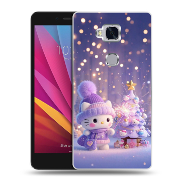 Силиконовый чехол на Huawei Honor 5X с принтом Новый год