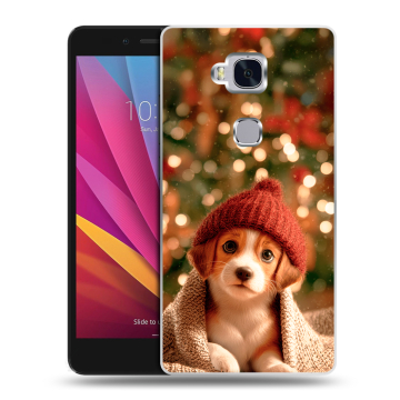 Силиконовый чехол на Huawei Honor 5X с принтом Новый год