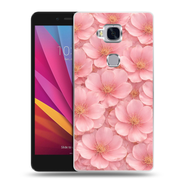 Силиконовый чехол на Huawei Honor 5X с принтом женский