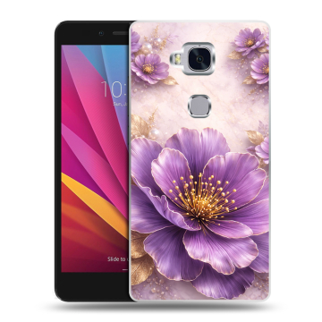 Силиконовый чехол на Huawei Honor 5X с принтом женский