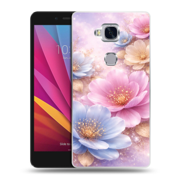 Силиконовый чехол на Huawei Honor 5X с принтом женский