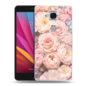 Силиконовый чехол на Huawei Honor 5X с принтом женский