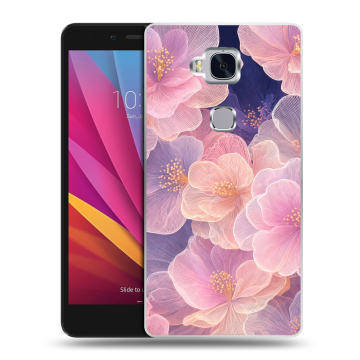 Силиконовый чехол на Huawei Honor 5X с принтом женский