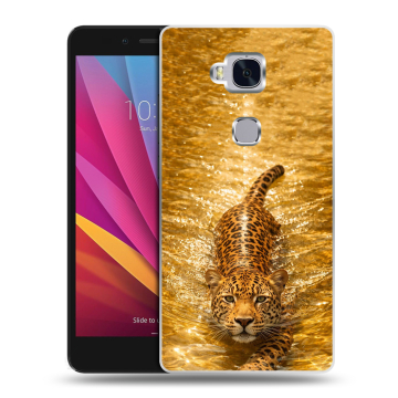 Силиконовый чехол на Huawei Honor 5X с принтом женский