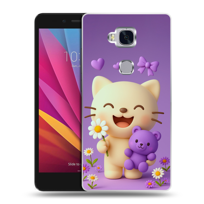 Силиконовый чехол на Huawei Honor 5X с принтом для девочек Силиконовый чехол на Huawei Honor 5X с принтом для девочек