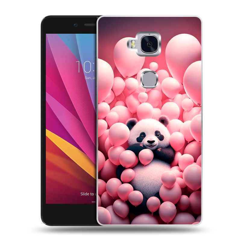 Силиконовый чехол на Huawei Honor 5X с принтом Панда Силиконовый чехол на Huawei Honor 5X с принтом Панда
