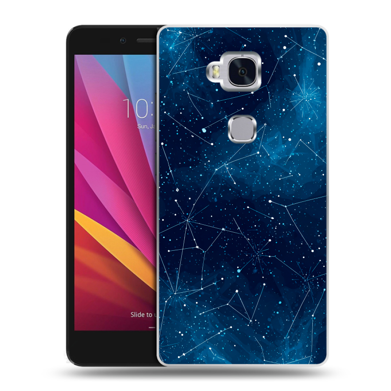 Силиконовый чехол на Huawei Honor 5X с принтом Космос звезды Силиконовый чехол на Huawei Honor 5X с принтом Космос звезды
