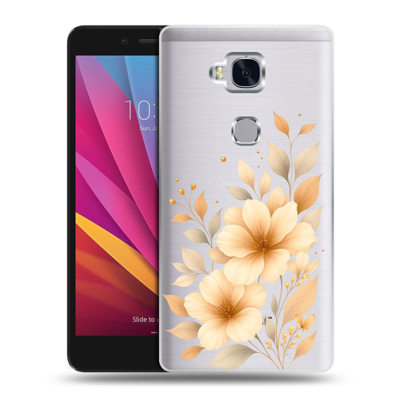 Силиконовый чехол на Huawei Honor 5X с принтом для девушки Силиконовый чехол на Huawei Honor 5X с принтом для девушки