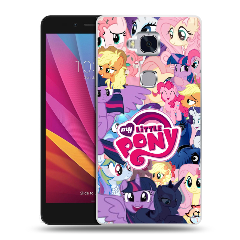 Силиконовый чехол на Huawei Honor 5X с принтом My little pony Дружба чудо Силиконовый чехол на Huawei Honor 5X с принтом My little pony Дружба чудо