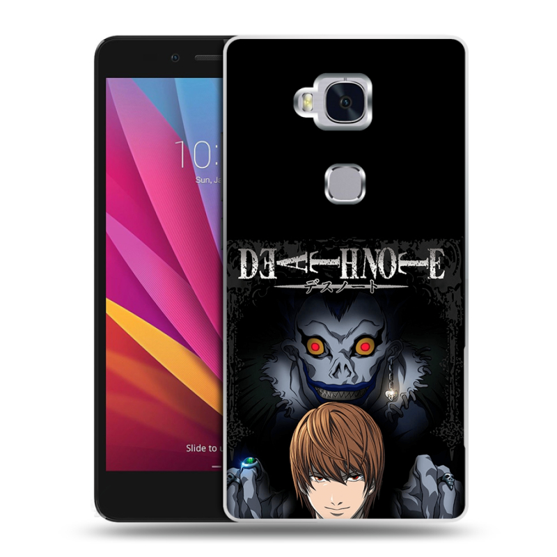 Силиконовый чехол на Huawei Honor 5X с принтом Death note Тетрадь смерти Силиконовый чехол на Huawei Honor 5X с принтом Death note Тетрадь смерти