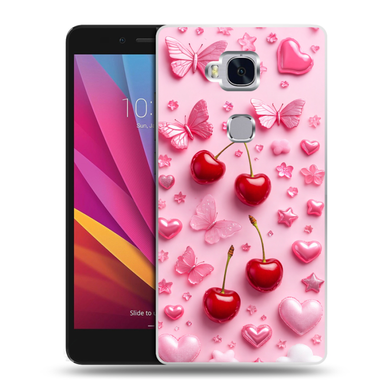 Силиконовый чехол на Huawei Honor 5X с принтом для девочек Силиконовый чехол на Huawei Honor 5X с принтом для девочек