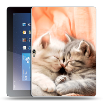 Силиконовый чехол на Huawei MediaPad M2 10 с принтом Котята