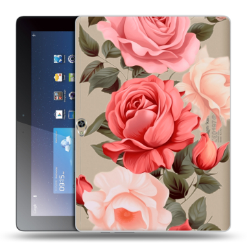 Силиконовый чехол на Huawei MediaPad M2 10 с принтом Розы