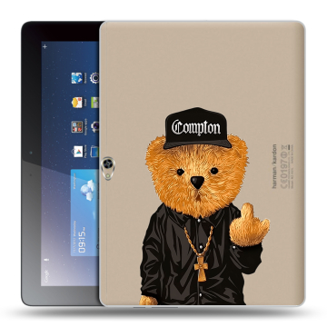 Силиконовый чехол на Huawei MediaPad M2 10 с принтом Плюшевый медведь