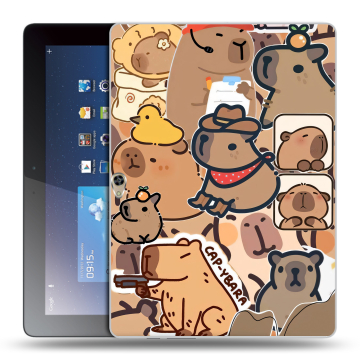 Силиконовый чехол на Huawei MediaPad M2 10 с принтом капибара