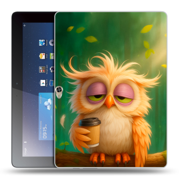 Силиконовый чехол на Huawei MediaPad M2 10 с принтом сова Силиконовый чехол на Huawei MediaPad M2 10 с принтом сова