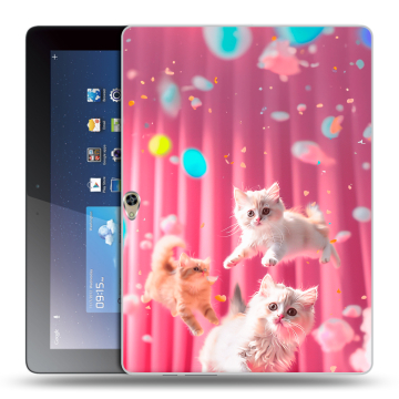 Силиконовый чехол на Huawei MediaPad M2 10 с принтом милые котики