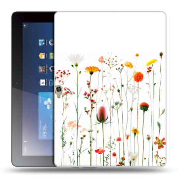 Силиконовый чехол на Huawei MediaPad M2 10 с принтом цветы