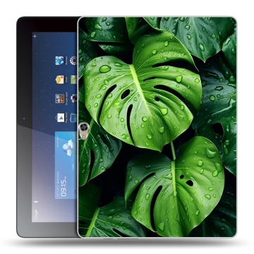 Силиконовый чехол на Huawei MediaPad M2 10 с принтом Листья