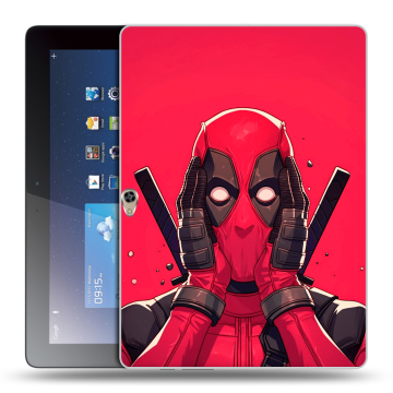 Силиконовый чехол на Huawei MediaPad M2 10 с принтом Дедпул Deadpool