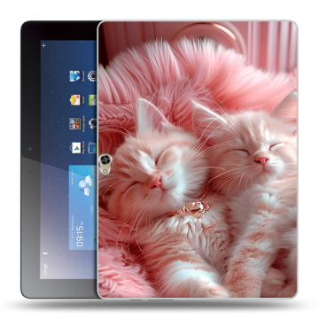 Силиконовый чехол на Huawei MediaPad M2 10 с принтом котята котики