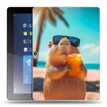 Силиконовый чехол на Huawei MediaPad M2 10 с принтом Капибара