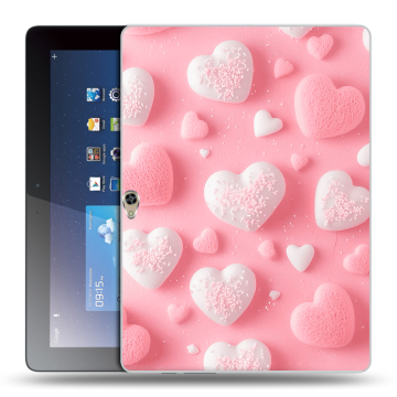 Силиконовый чехол на Huawei MediaPad M2 10 с принтом Сердечки Силиконовый чехол на Huawei MediaPad M2 10 с принтом Сердечки
