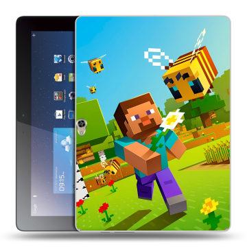 Силиконовый чехол на Huawei MediaPad M2 10 с принтом Майнкрафт Minecraft