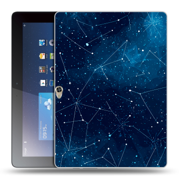 Силиконовый чехол на Huawei MediaPad M2 10 с принтом Космос звезды