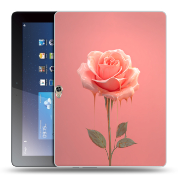 Силиконовый чехол на Huawei MediaPad M2 10 с принтом Розовая роза