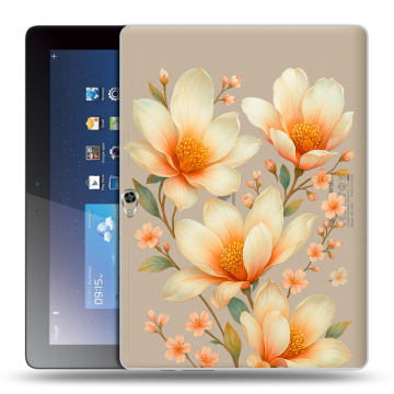 Силиконовый чехол на Huawei MediaPad M2 10 с принтом Цветы